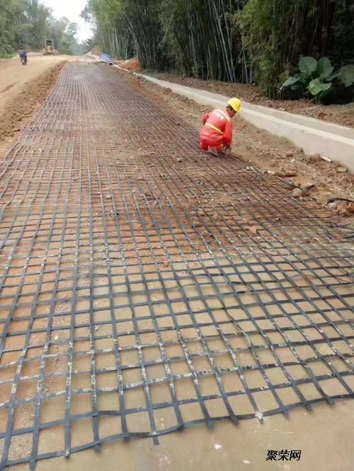 供應(yīng)新舊道路改造40kn雙向鋼塑土工格柵